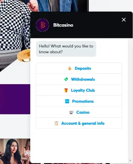 Bitcasino Customer Service