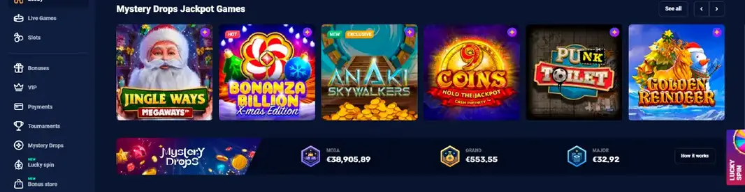 Joo Casino Available Games