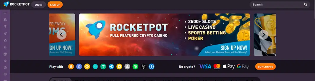 Rocketpot Casino Information