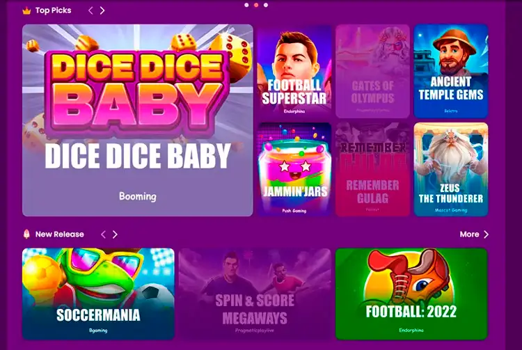 TrustDice available games